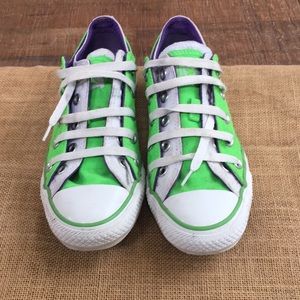 Unisex LIME GREEN/ PURPLE All- Star Converse
